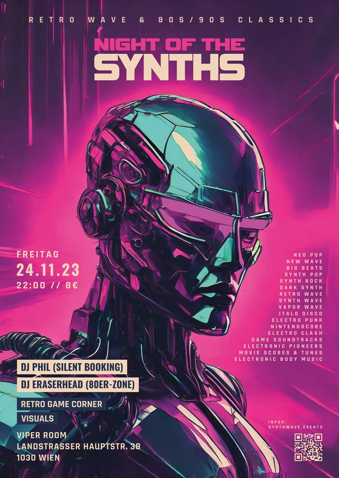 Night of the Synths - Retro Wave & 80s/90s Classics